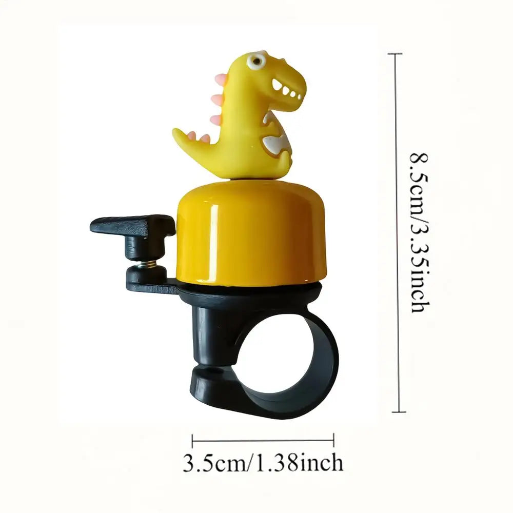 Cartoon Dinosaur Bicycle Bell – Loud Ring for Kids & Adults Bicycle Bell PLUSH Yellow