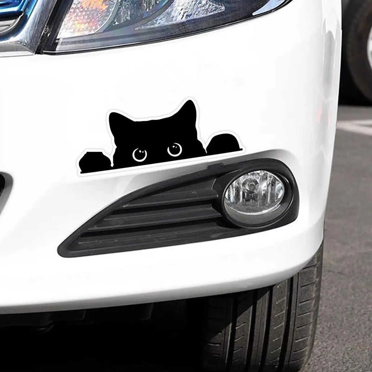 Peeping Cat Car Sticker – Waterproof PVC Vinyl Decal Vinyl Car Decal PLUSH