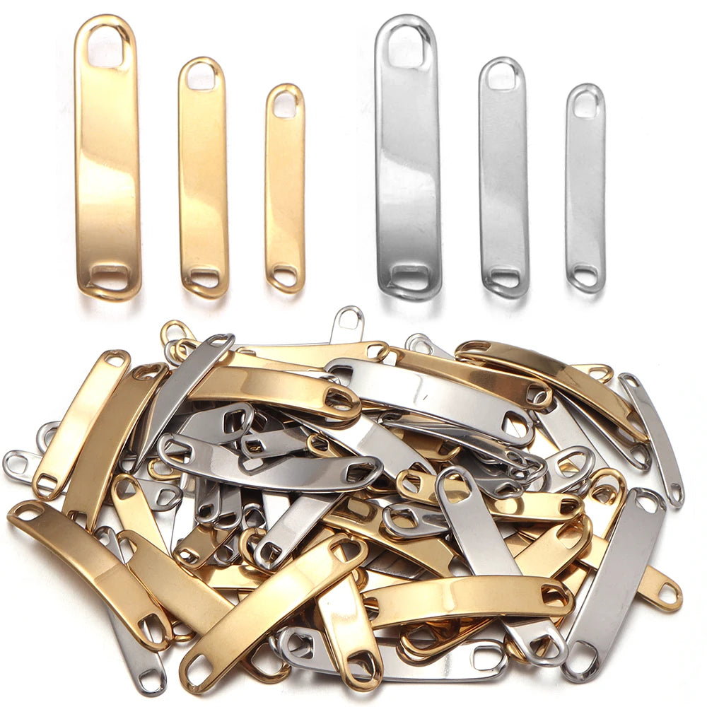 Stainless Steel Curved Bar Connectors – DIY Jewelry Findings Jewelry Connector Findings PLUSH