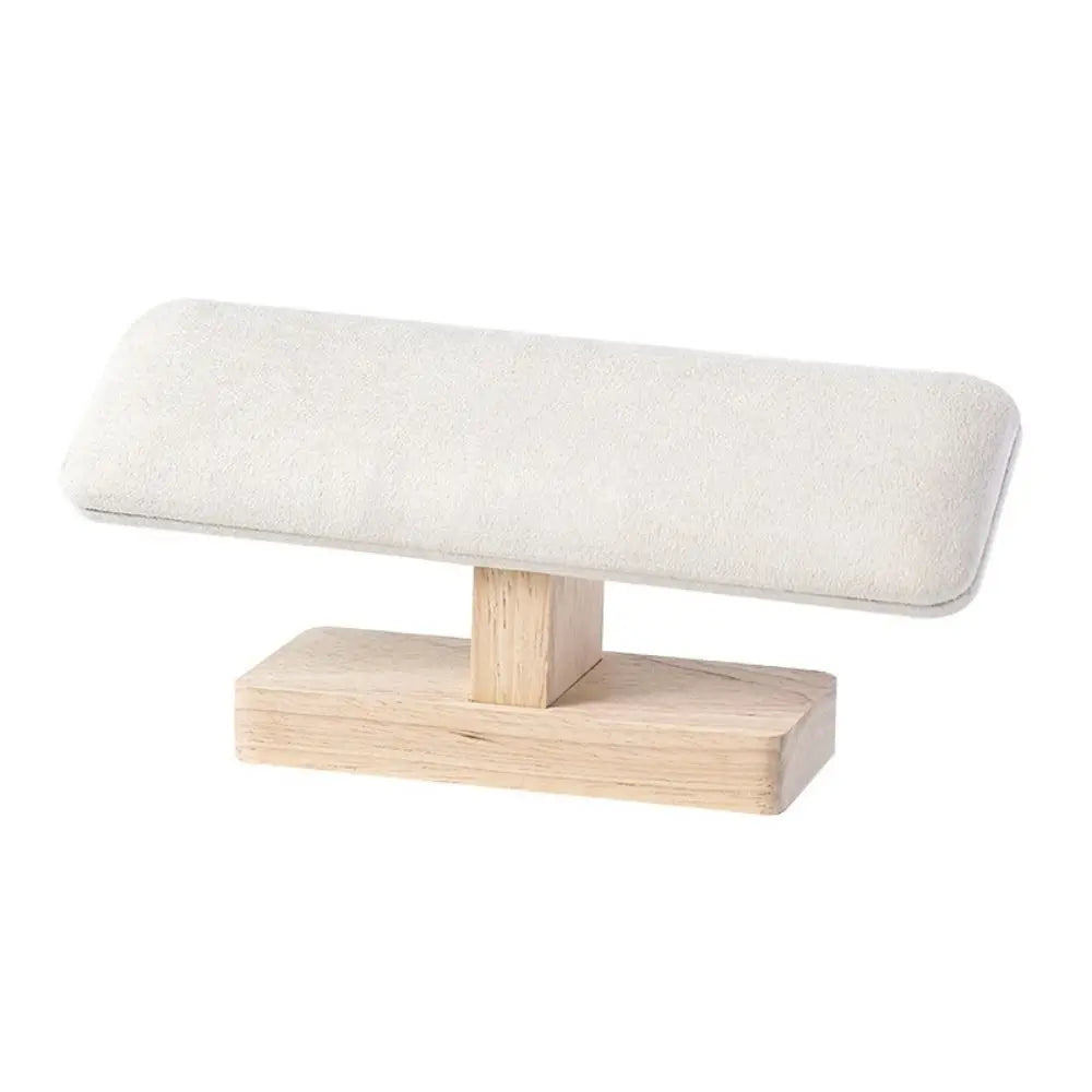 Velvet Wooden Bracelet Display Stand & Watch T-Bar Organizer Jewelry Display Stand PLUSH