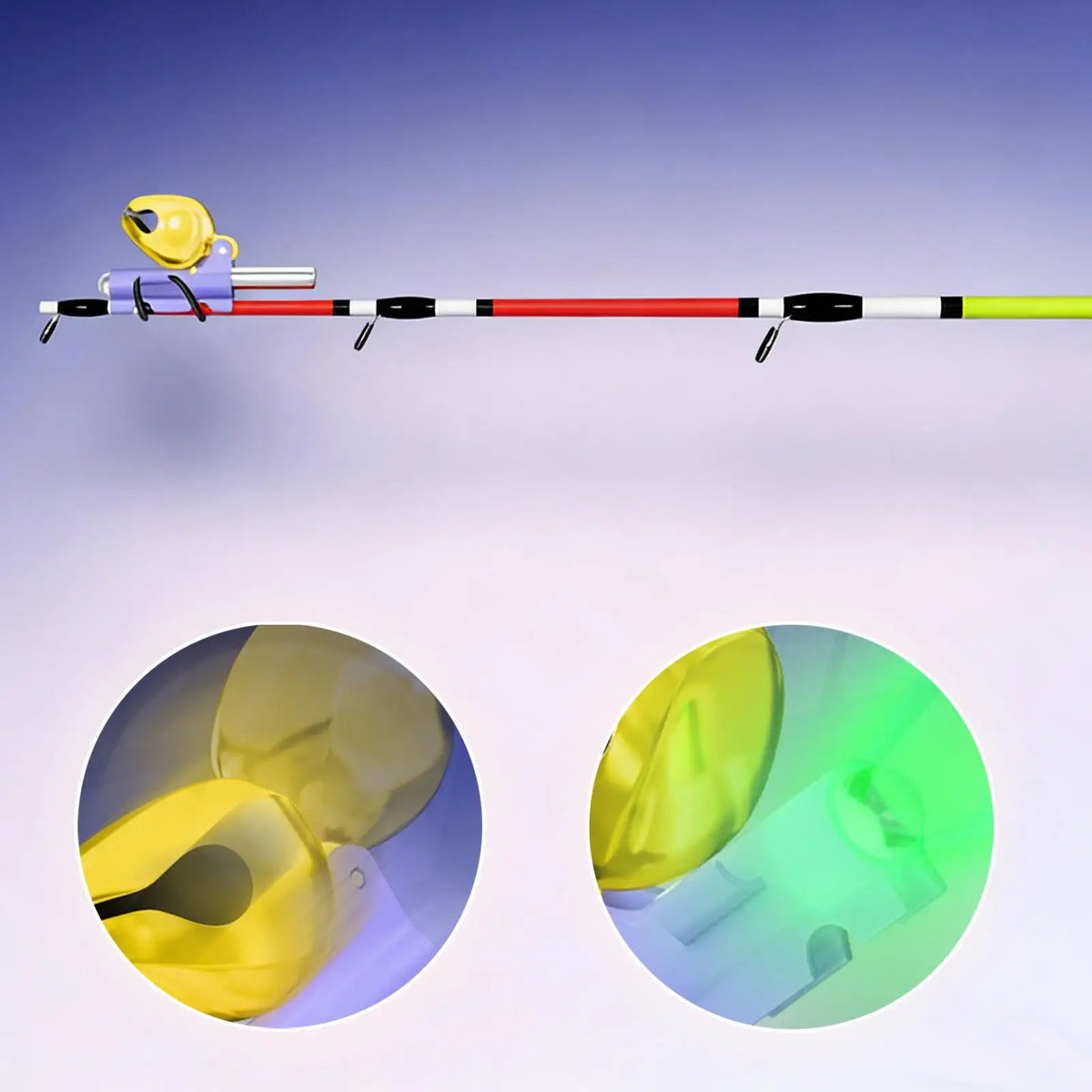 Fishing Bite Alarm Bell with LED Light & Rod Clip Indicator Fishing Bite Alarm PLUSH