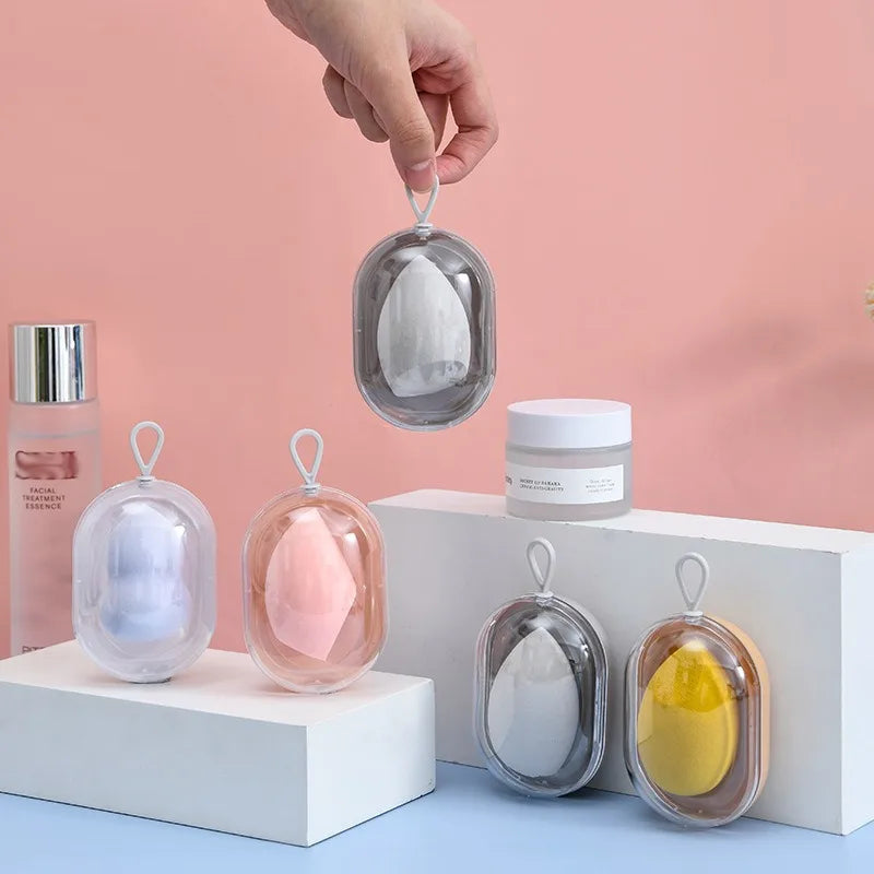 Space Capsule Makeup Sponge Egg with Storage Box – Wet & Dry Makeup Sponge PLUSH