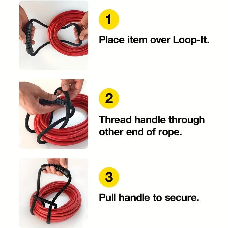 Storage Strap with Handle – Hose & Cord Organizer for Garage Storage Organizer Strap PLUSH
