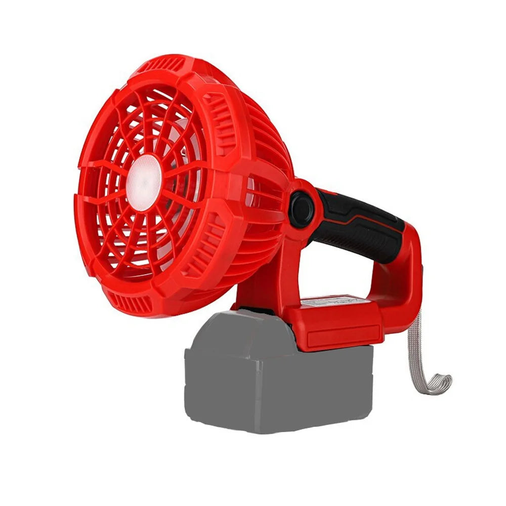 ZWINCKY Cordless LED Work Fan for Milwaukee 18V Battery Cordless Work Fan PLUSH
