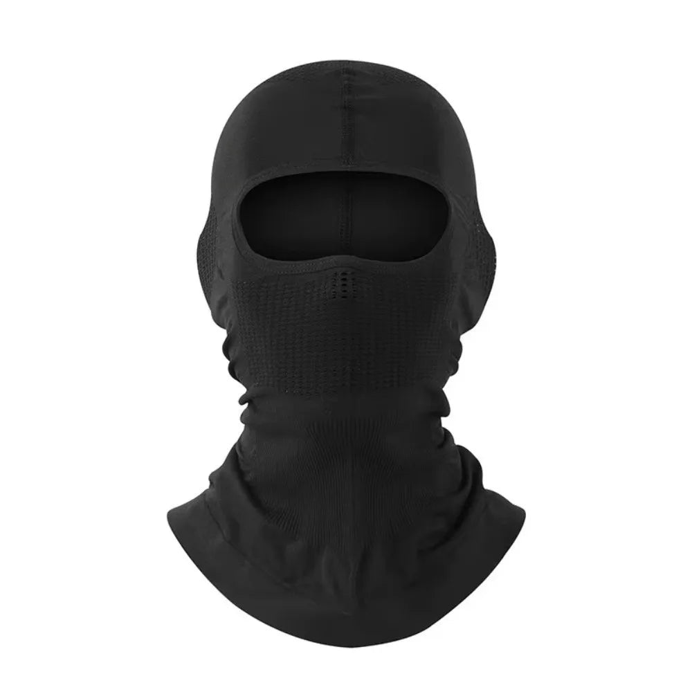 Windproof Full Face Mask Neck Warmer – Winter Cycling Scarf Winter Face Mask PLUSH Black