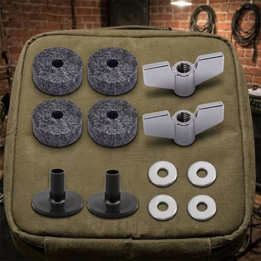 12-Piece Drum Hardware Kit – Wing Nuts, Felts & Washers Drum Hardware Kit PLUSH