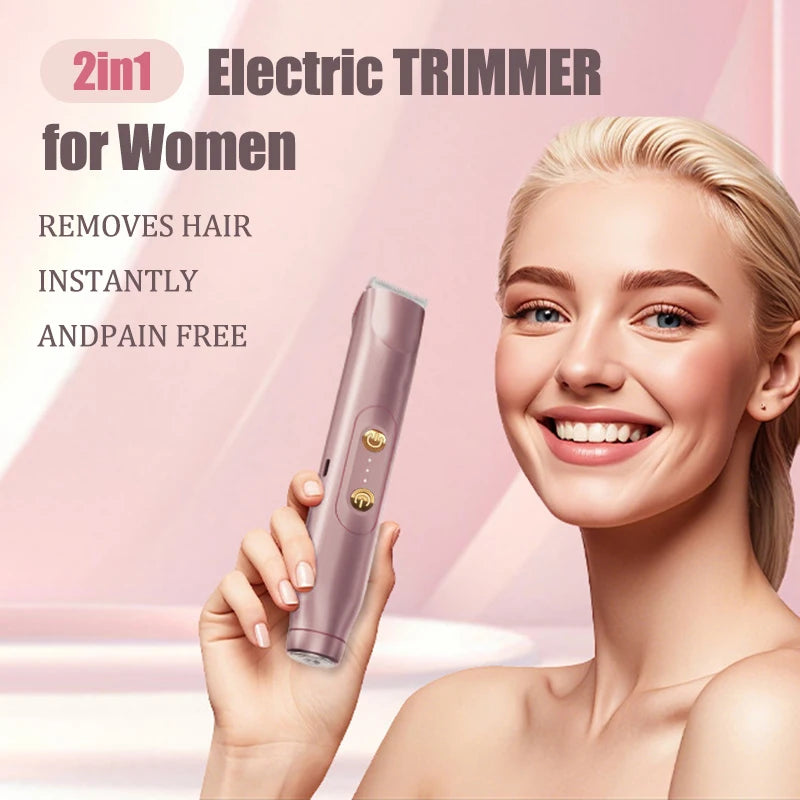 Women's Electric Bikini Trimmer & Body Hair Remover Electric Hair Trimmer PLUSH