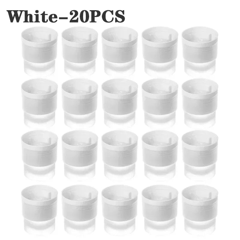 Silicone Ice Ball Mold – Round Ice Cube Tray for Whiskey Ice Ball Mold PLUSH White-20PCS
