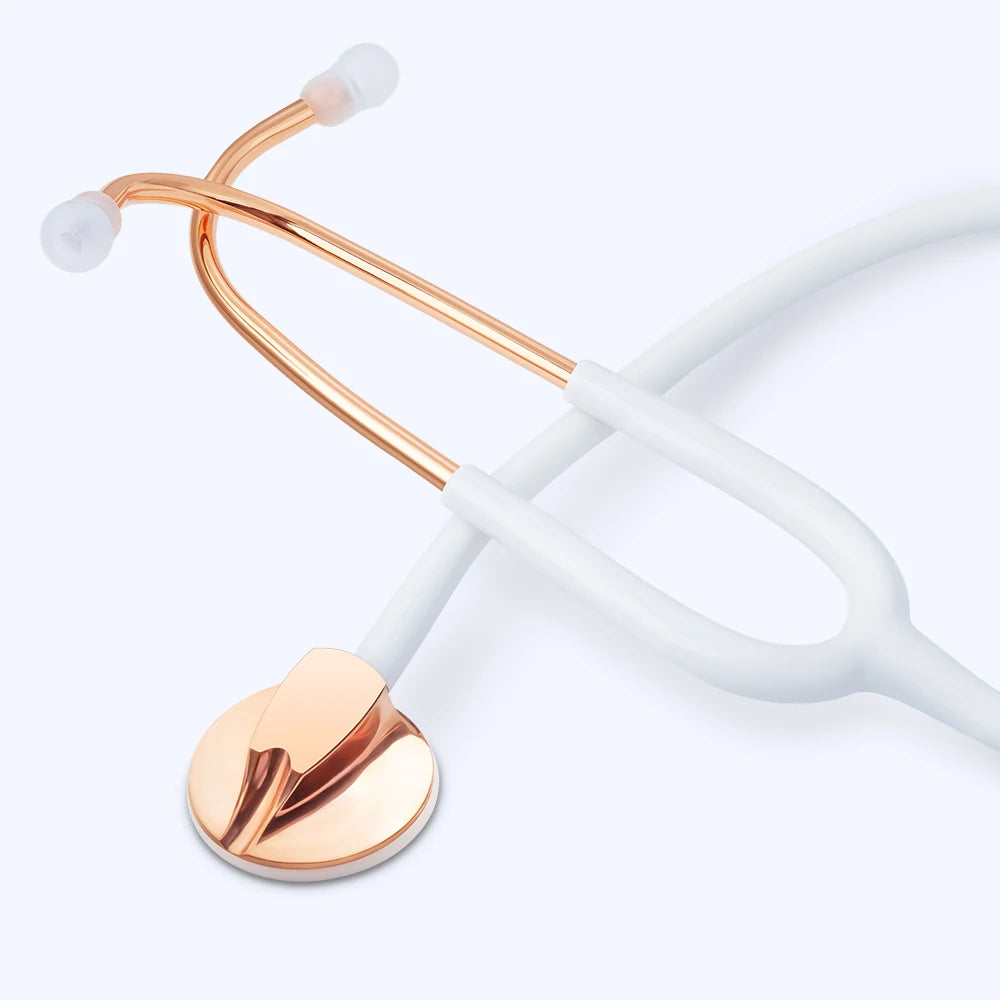 XceeFit Single Head Stethoscope – Cardiology, Nurse & Vet Medical Stethoscope PLUSH White United States