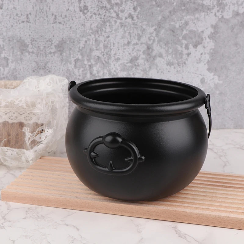 Large Witch Cauldron Candy Bucket – Halloween Table Décor Prop Halloween Decoration PLUSH