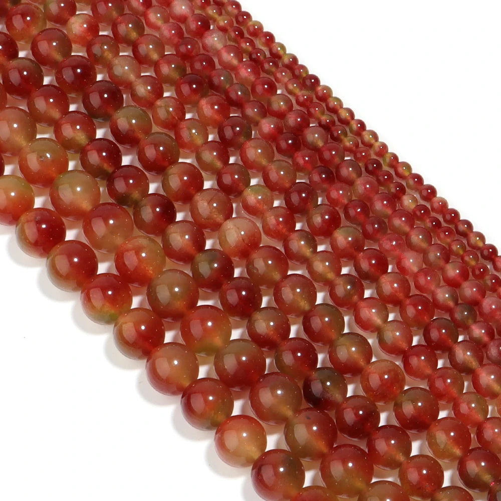 Watermelon Quartz Chalcedony Red Stone Beads – DIY Jewelry Natural Stone Beads PLUSH