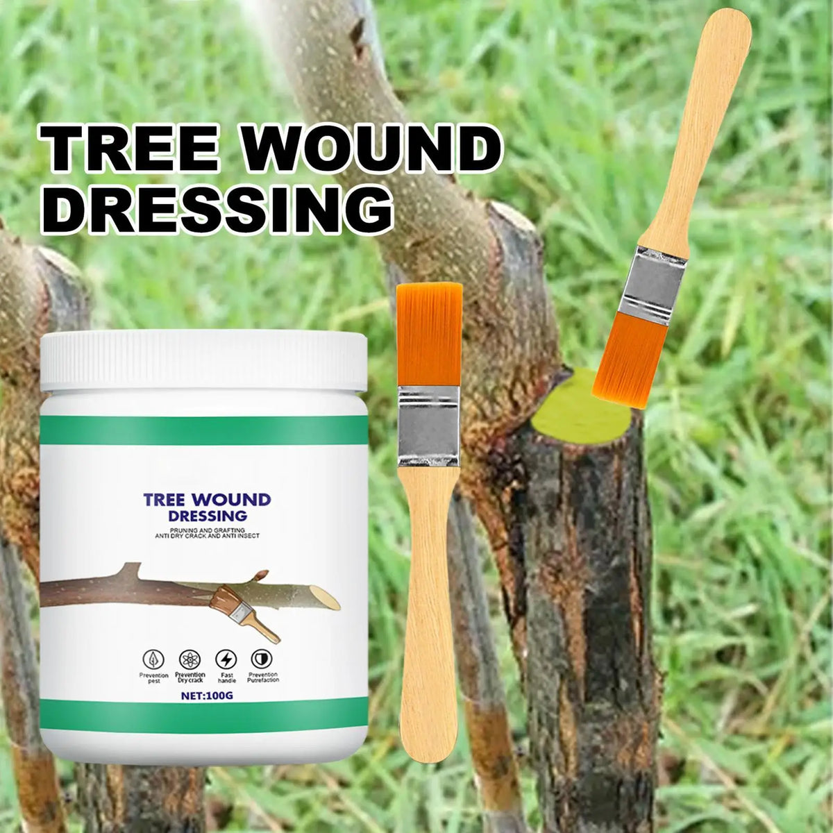 Tree Wound Sealer 100g – Protective Bark & Pruning Paste Tree Wound Sealer PLUSH