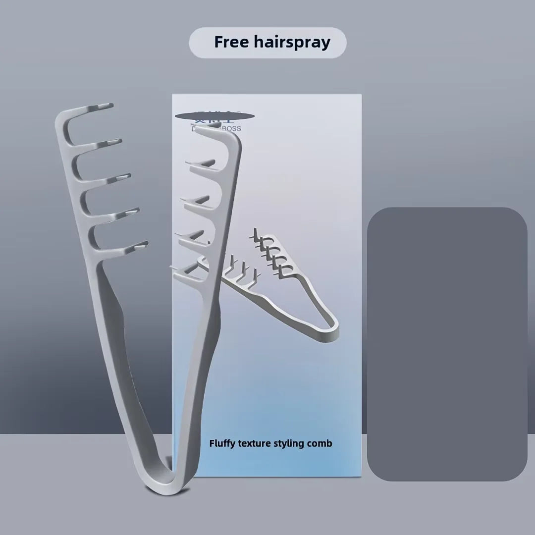 PLUSH Wide-Tooth Volumizing Hair Comb for Men – ABS Plastic Hair Styling Comb PLUSH