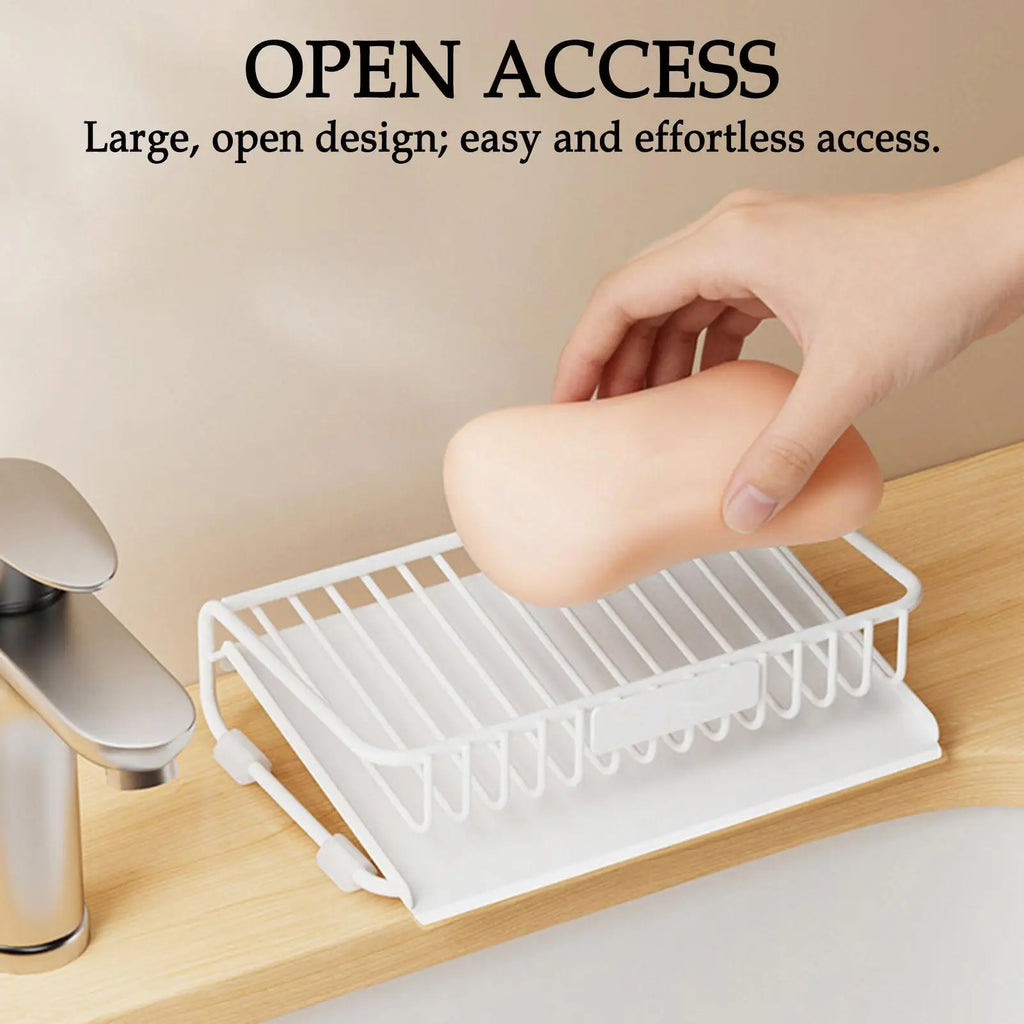 Soap Rack Drainer – Bathroom & Kitchen Sink Organizer Shelf Soap Rack Drainer PLUSH