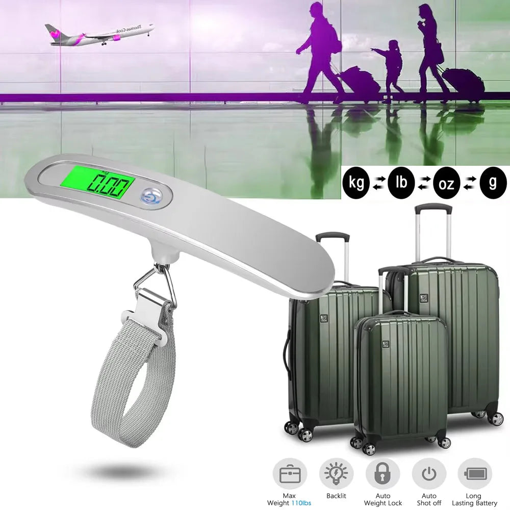 Digital Hanging Scale 110lb/50kg – Luggage & Fishing Scale Digital Hanging Scale PLUSH