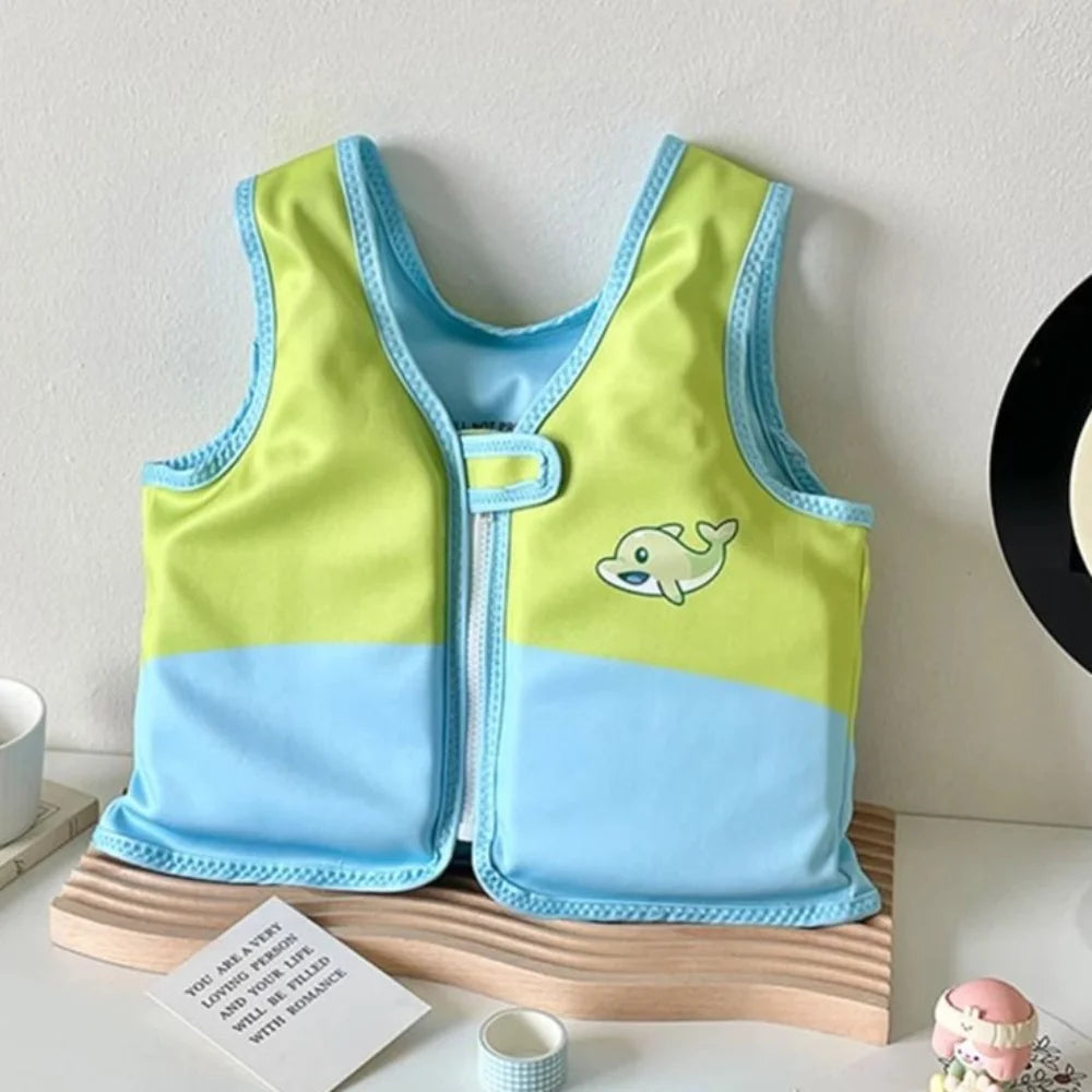 Kids Anti-Rollover Buoyancy Swim Vest | Cartoon Swimming Aid Kids Swim Vest PLUSH