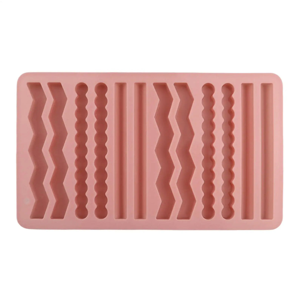 Silicone Chocolate Bar Mold 12-Cavity Long Strip Baking Tray Silicone Baking Mold PLUSH