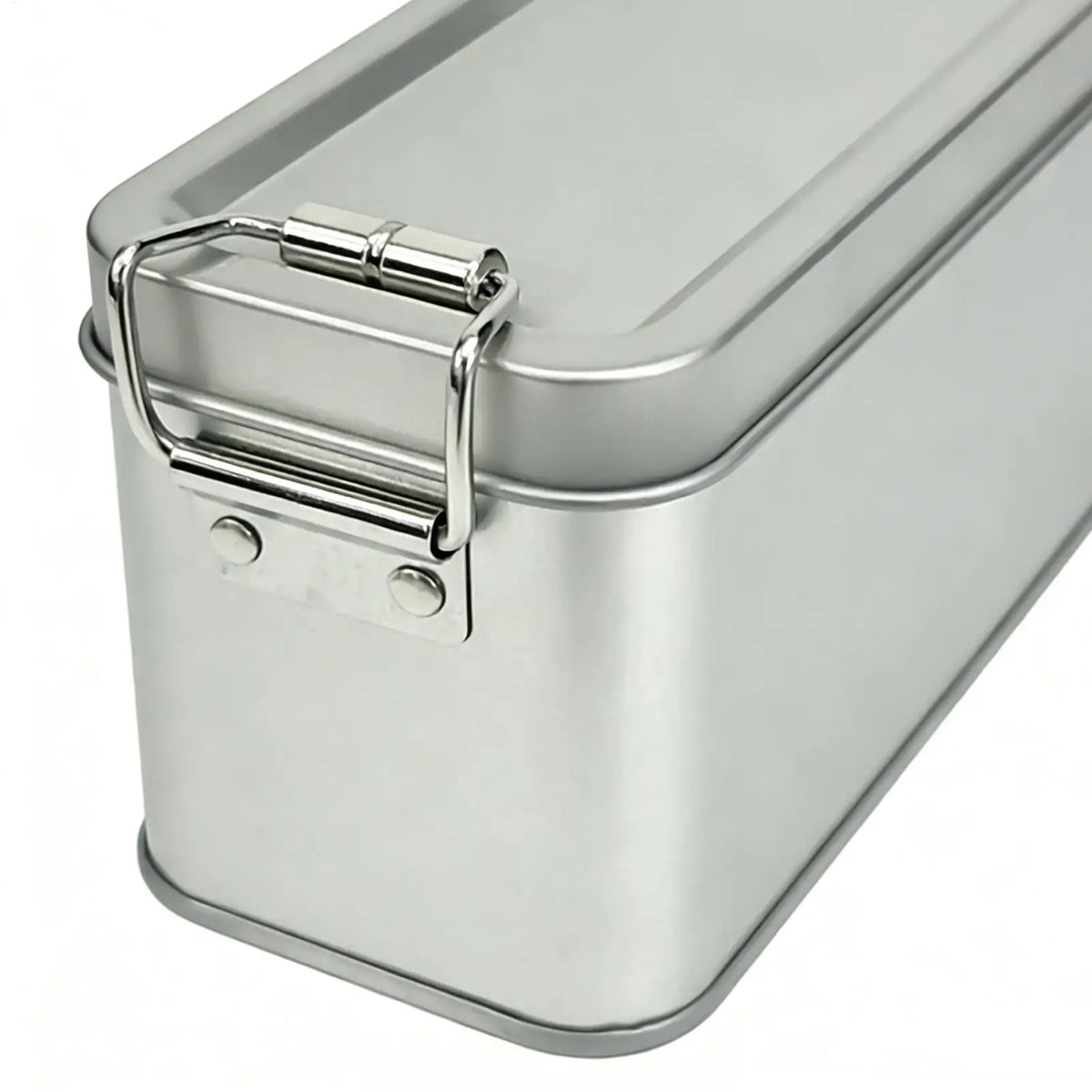 Rectangular Tinplate Tin Box with Buckle Lid | Storage & Gift Tin Storage Box PLUSH