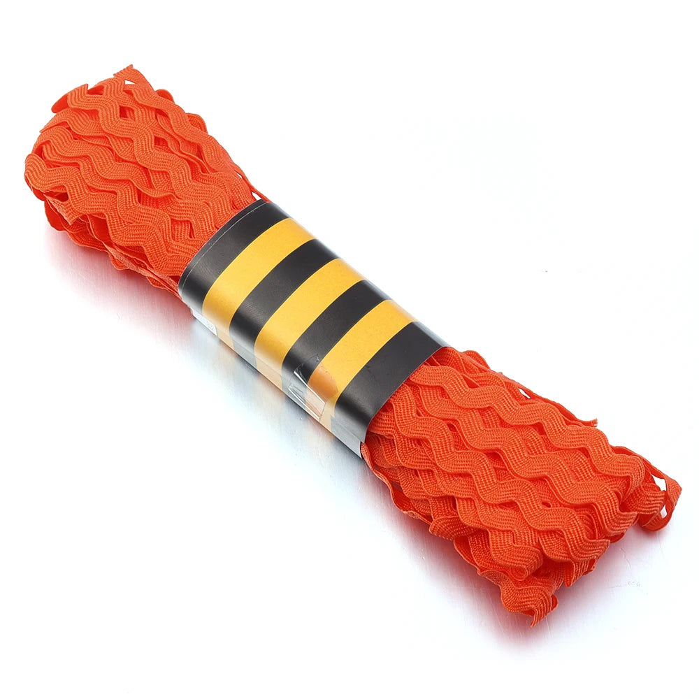 15 Yards 5cm Ric Rac Zig Zag Trim Ribbon – DIY Craft Sewing Ric Rac Trim Ribbon PLUSH Orange 5mm 15yards