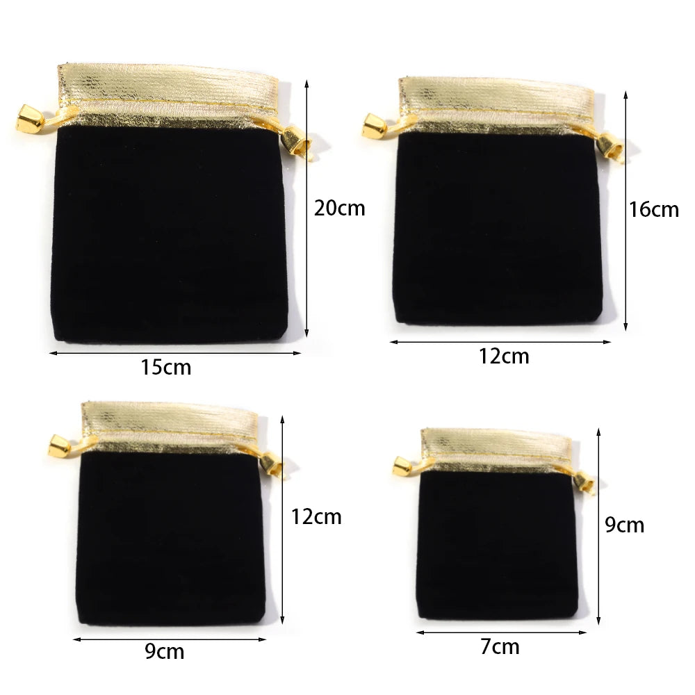 Velvet Drawstring Gift Pouches for Jewelry Packaging – 5-10pcs Jewelry Packaging Pouches PLUSH