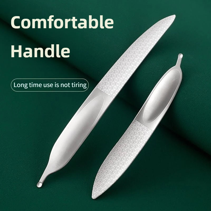 Ouriner Double-Sided Stainless Steel Nail File – Manicure Tool Nail File PLUSH