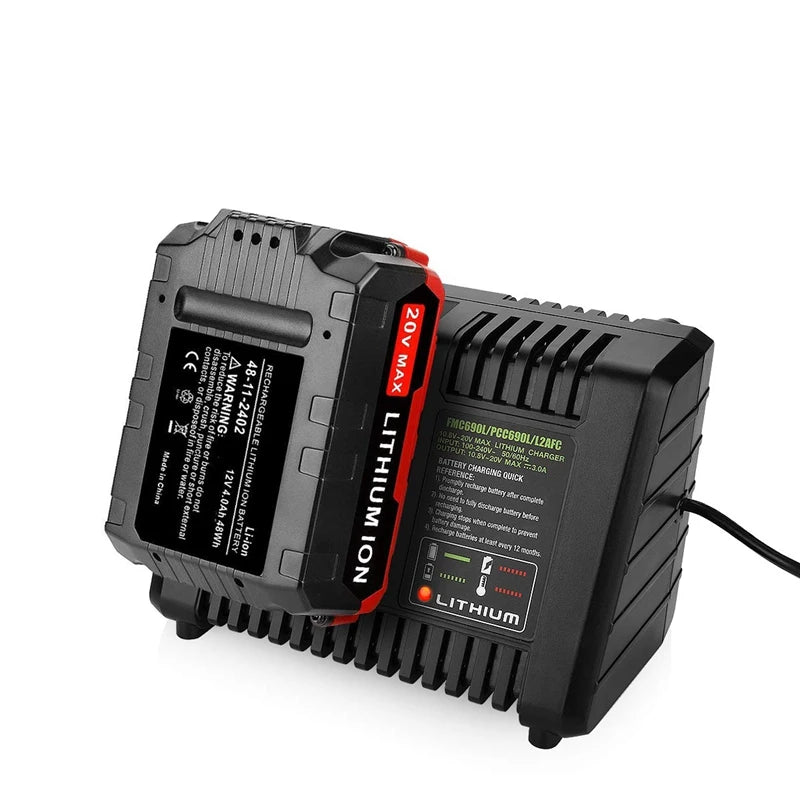 20V Max Replacement Charger – Black+Decker & Porter-Cable Battery Charger PLUSH
