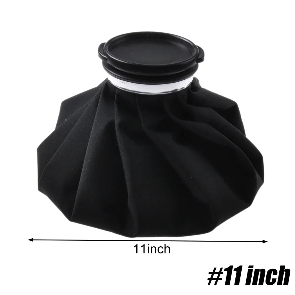 Reusable Ice Bag Set 3 Sizes – Hot & Cold Therapy Pack Ice & Heat Pack PLUSH Black-11inch