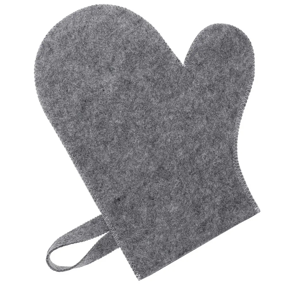 Felt Sauna Gloves – Heat Protection Mitt for Spa & Bath Sauna Gloves PLUSH