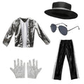 1970s Pop Star Kids Halloween Costume 5-Piece Set Kids Costume Set PLUSH Mike 5 piece set 3-5 S