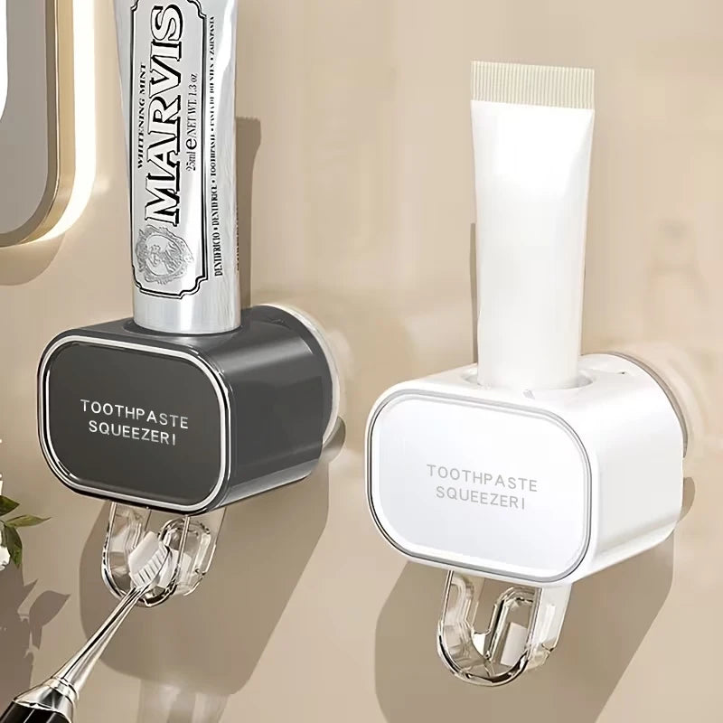 Wall-Mounted Toothpaste Dispenser – No Drilling Required Toothpaste Dispenser PLUSH