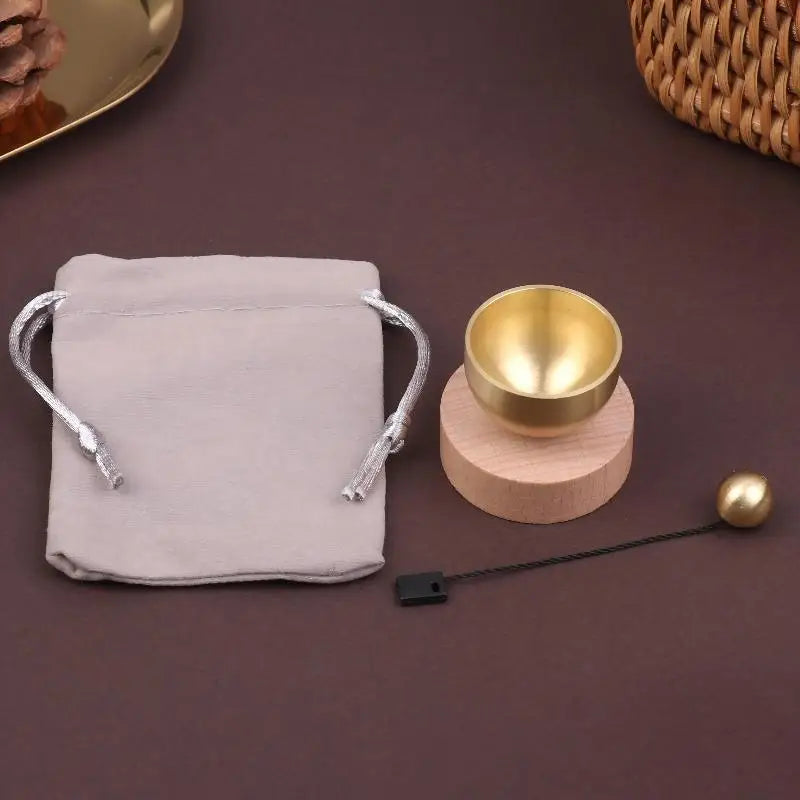 Mini Singing Bowl Set for Yoga, Meditation & Relaxation Meditation Singing Bowl PLUSH A2 With storage bag