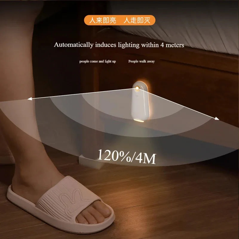 LED Toilet Night Light – 8 Color Motion Sensor Rechargeable LED Night Light PLUSH
