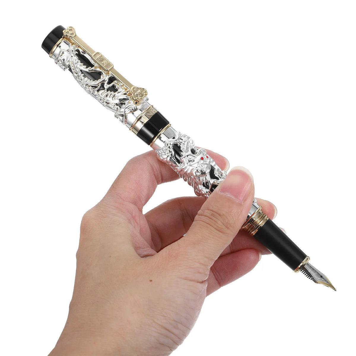 Dragon Phoenix Zinc Alloy Vintage Fountain Pen | Calligraphy Fountain Pen PLUSH