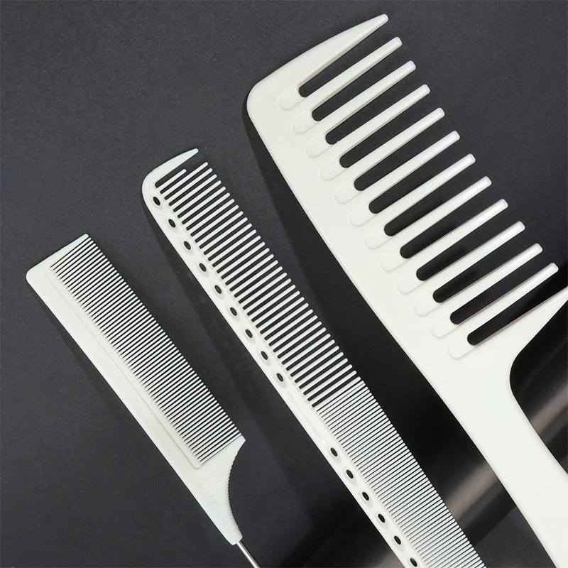 Wide-Tooth, Double-Sided & Steel Needle Comb Set – Anti-Static Hair Comb Set PLUSH