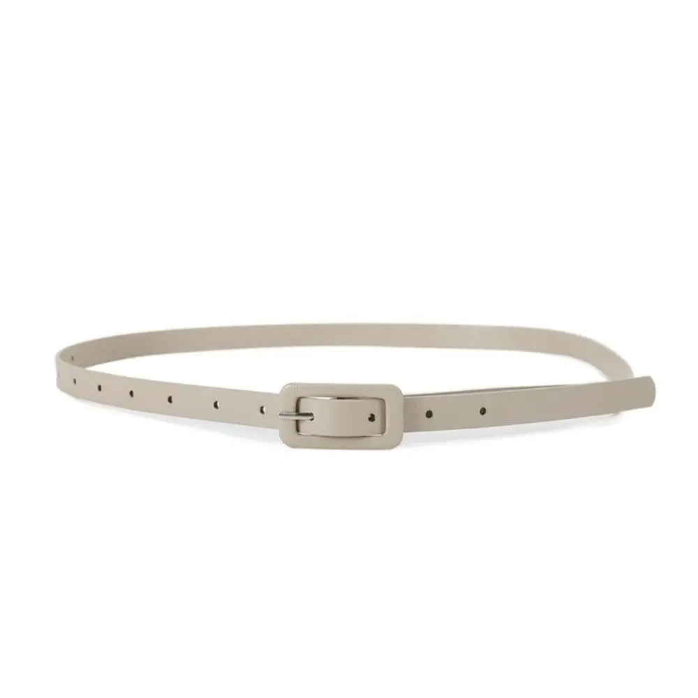 Women's Slim PU Leather Belt – Korean Style Candy Color Waistband PU Leather Belt PLUSH