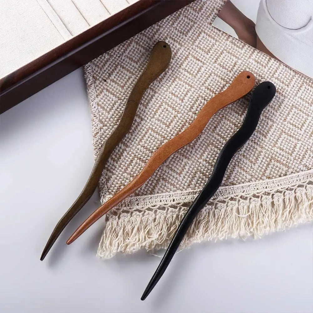 Chinese Wooden Hair Stick Hairpin – Hanfu Hair Fork Accessory Wooden Hair Stick PLUSH