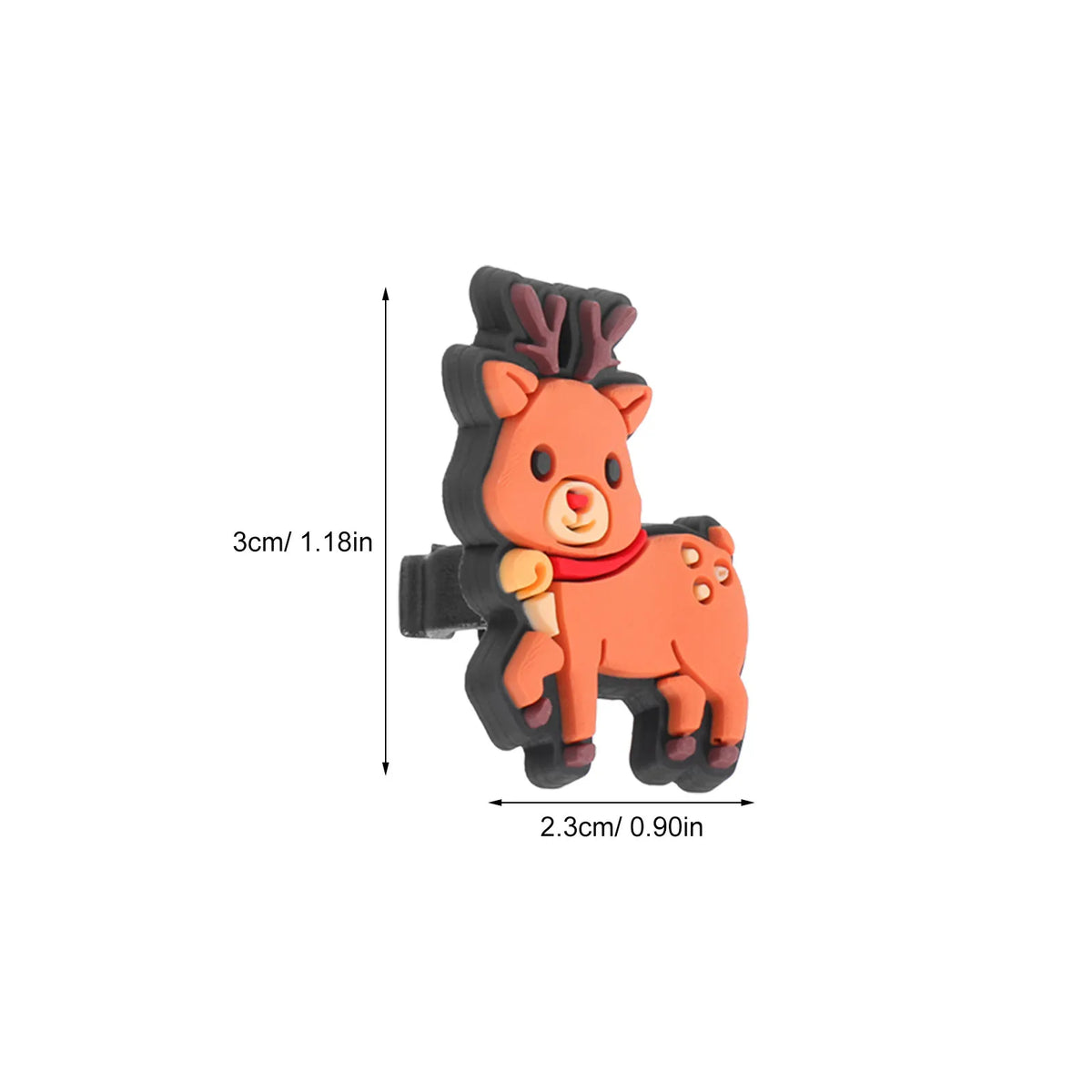 20pcs Christmas Reindeer Pencil Clip Toppers | Classroom Prizes Pencil Clip Toppers PLUSH