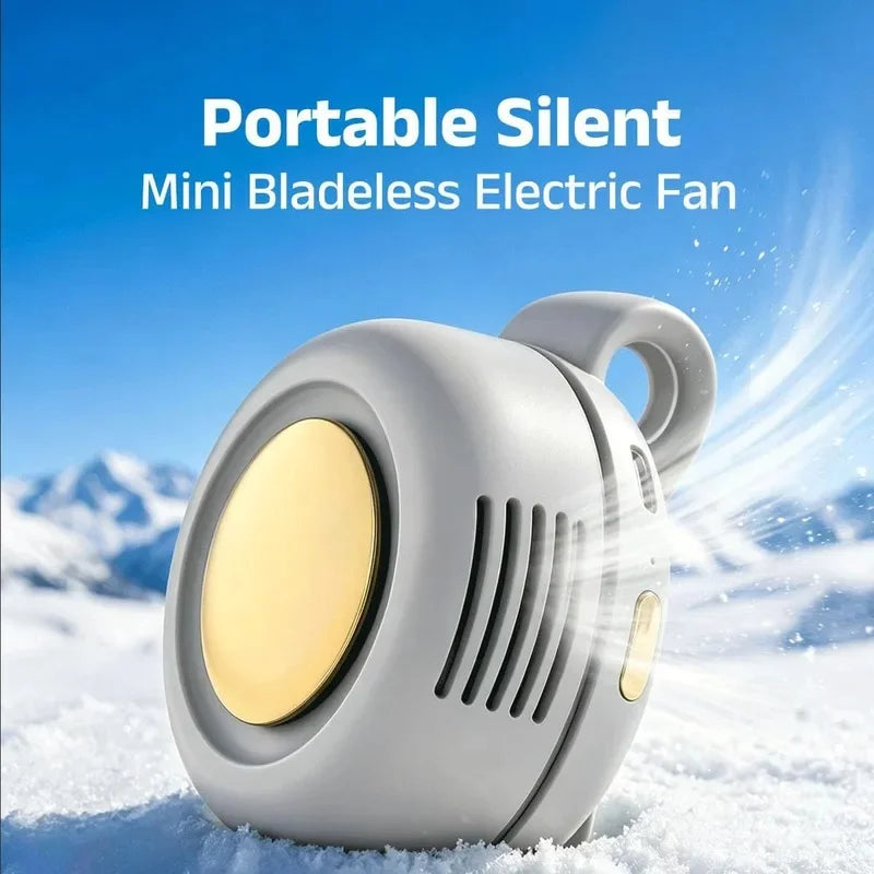 Portable Clip-On Bladeless Mini Fan | 3-Speed USB Rechargeable Clip-On Personal Fan PLUSH
