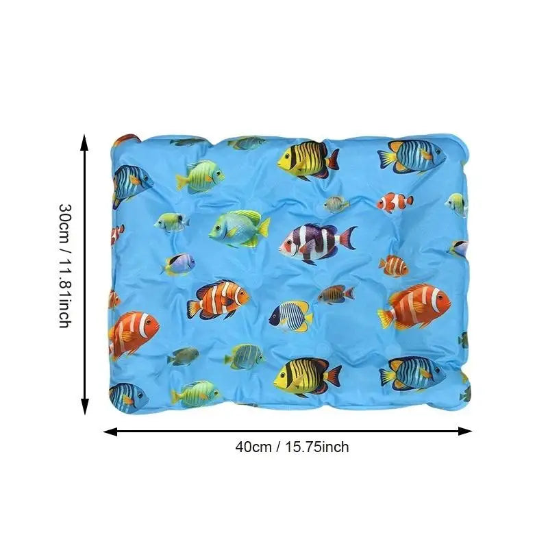 Self-Cooling Gel Mat for Dogs & Cats – Non-Toxic Summer Pad Pet Cooling Mat PLUSH A1