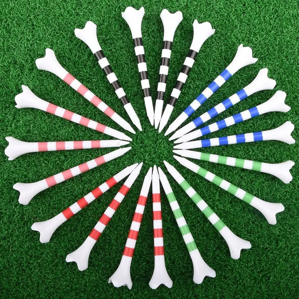 20pcs Colorful Golf Tees 70/83mm – Durable ABS Practice Set Golf Tees Set PLUSH