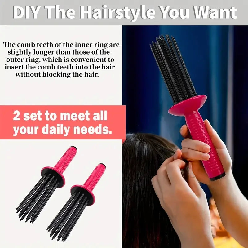 Professional Round Hair Brush – Curling & Volumizing Tool Round Hair Brush PLUSH