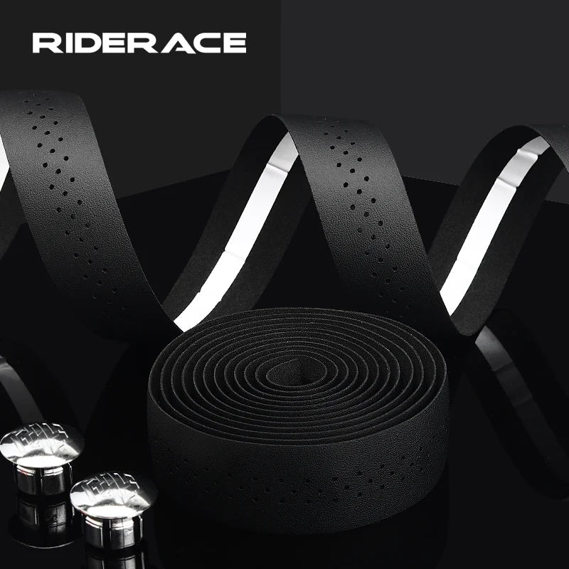 PU Leather Perforated Bike Handlebar Tape – MTB & Road Handlebar Tape PLUSH