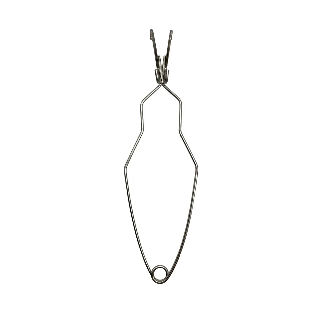 Quartz Crucible with Spout & Clip Tongs – Jewelry Melting Bowl Jewelry Melting Crucible PLUSH 8x25cm-Clip