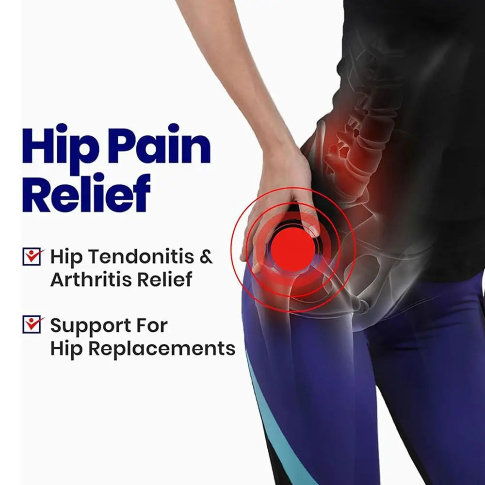 Breathable Adjustable Groin & Hip Support Brace – Thigh Strap Hip Support Brace PLUSH