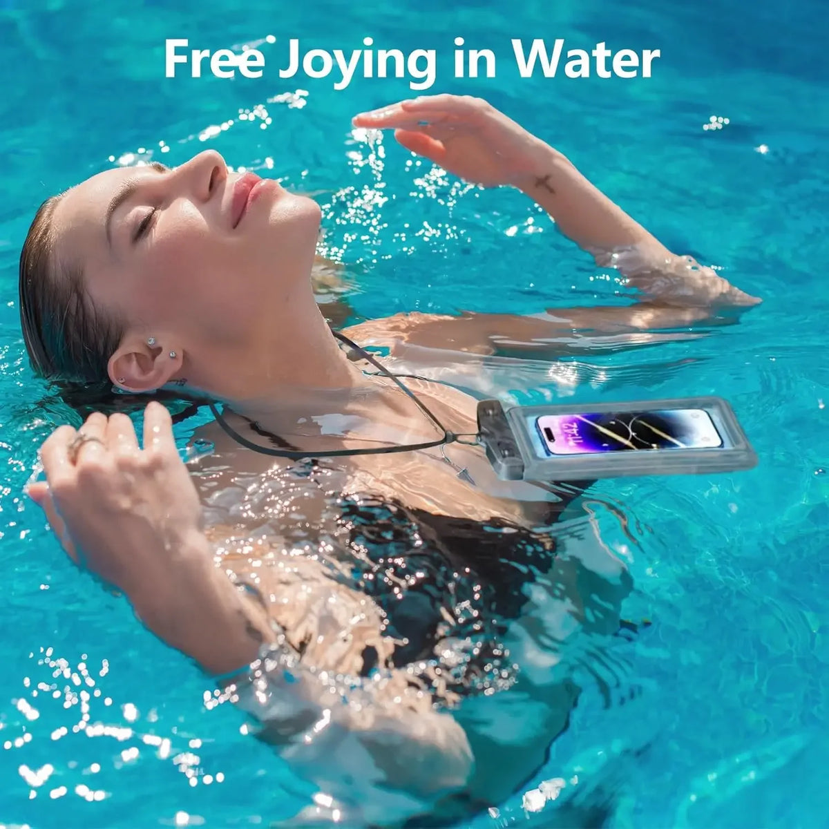 Floating Waterproof Phone Pouch – Dry Bag for Water Sports Waterproof Phone Pouch PLUSH