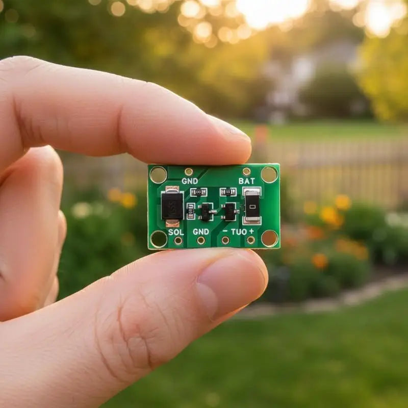 Solar PCB Light Control Module 3.2V–12V 1A for Garden Lamps Solar PCB Controller PLUSH