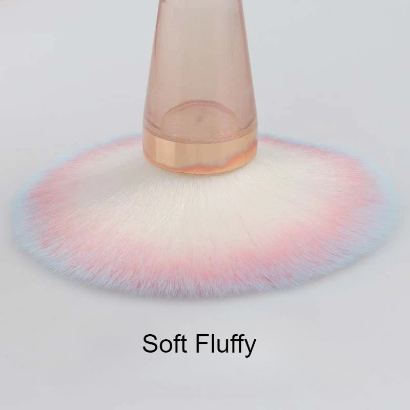 Iridescent Pink Makeup Brush – Powder, Blush & Highlighter Makeup Brush PLUSH