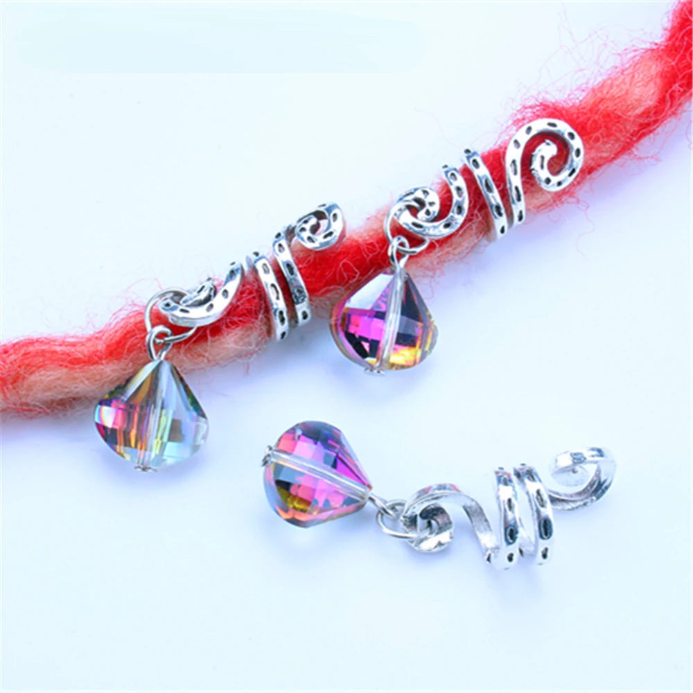 Alloy Shell Dreadlock Beads Hair Cuffs Rings & Clips – 5-10pcs Dreadlock Hair Beads PLUSH 5 pcs NO.39