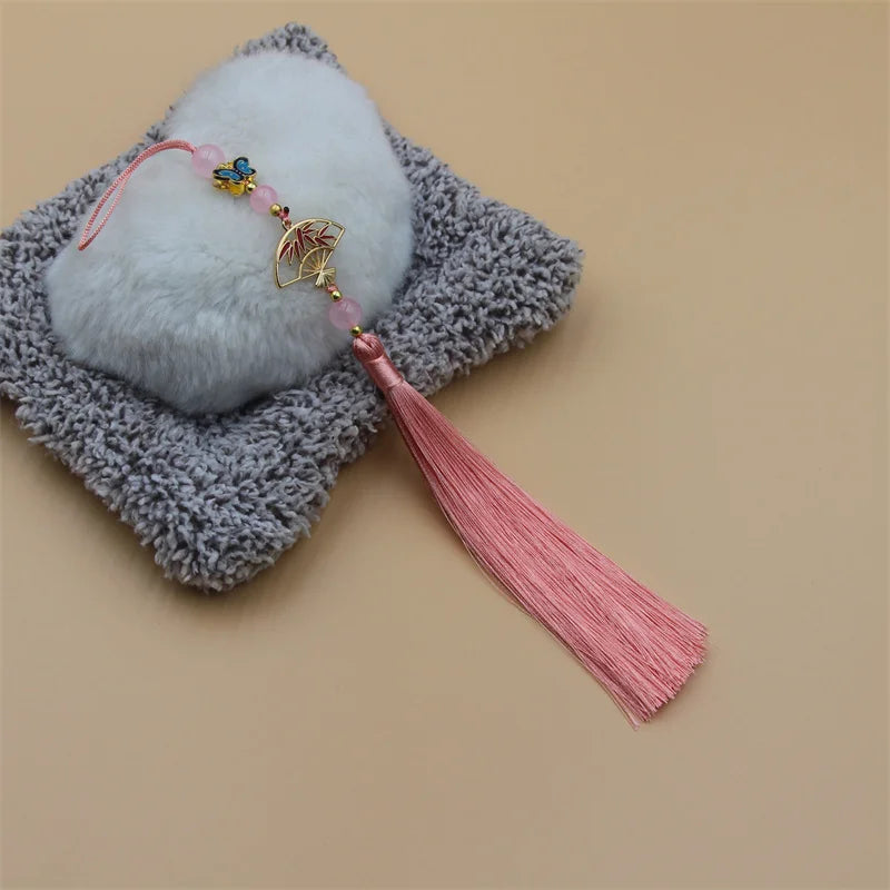 Hanfu Tassel Decoration – Antique Fan Cheongsam Trim | 30cm Garment Tassel Trim PLUSH style 15