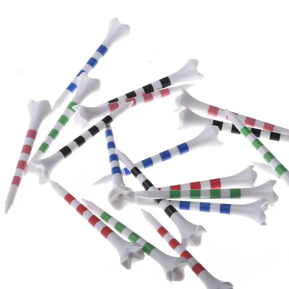 20pcs Colorful Golf Tees 70/83mm – Durable ABS Practice Set Golf Tees Set PLUSH